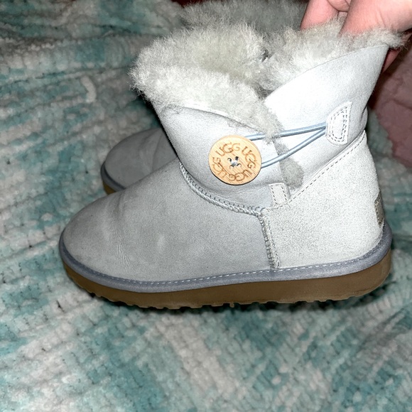UGG Shoes - Baby blue UGG button boots